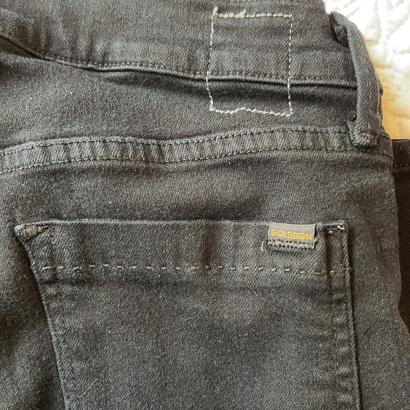 Goldsign Jeans size 30 solid black smooth comfy jean fabric - Picture 6 of 9